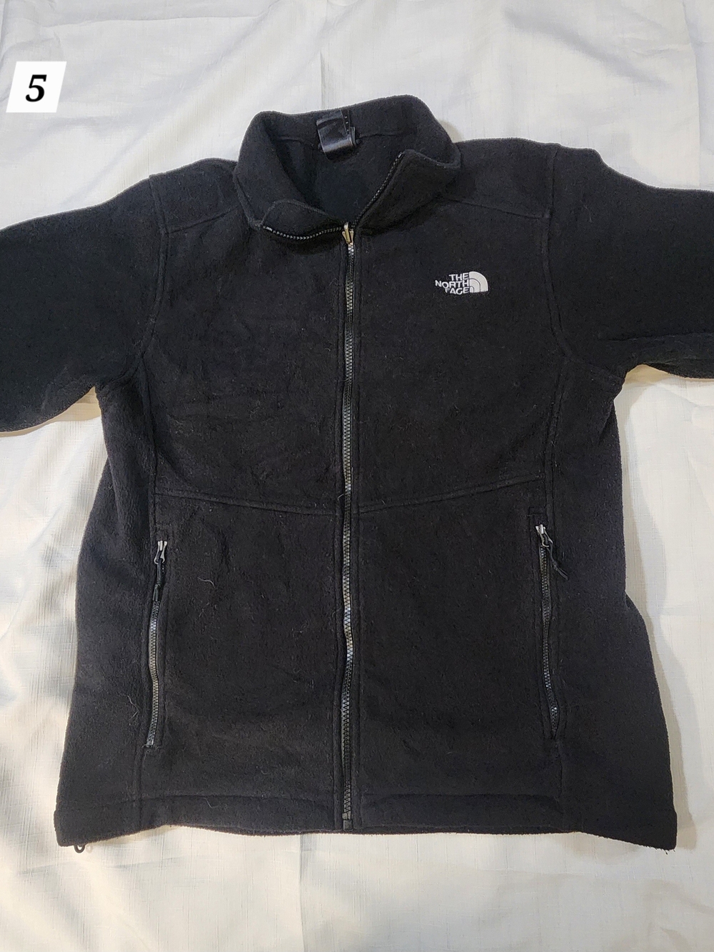The North Face Men's Black Full‑Zip Fleece Jacket